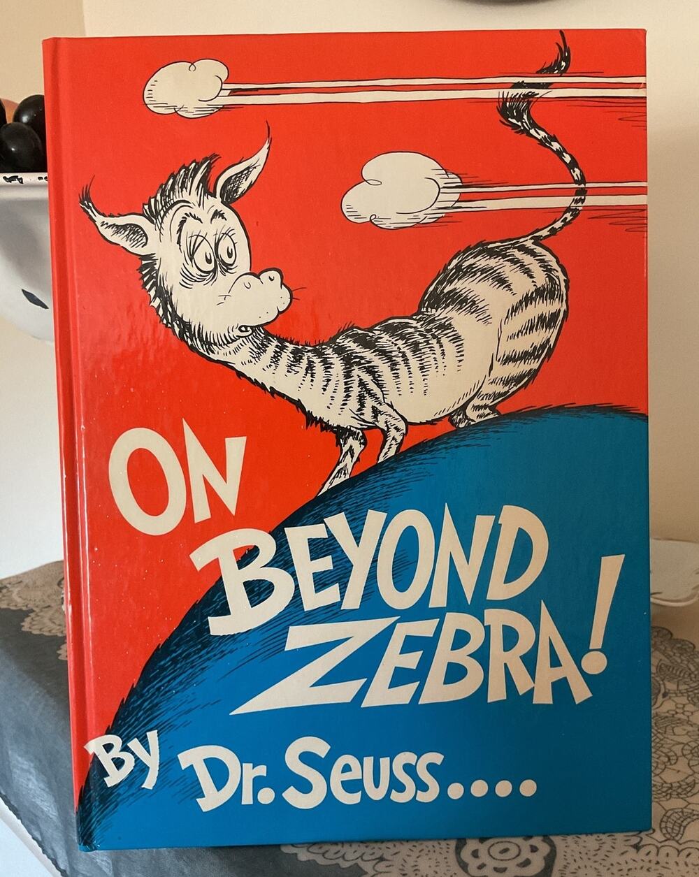 Dr. Seuss RARE 1955 ON BEYOND ZEBRA Hardcover Book